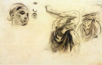 Figure Studies by Ferdinand Victor Eugene Delacroix